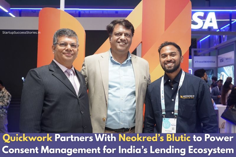 startup2succeed's tweet image. Neokred, a leading digital infrastructure provider specializing in Profiling, Payments, and Privacy, has announced a strategic partnership with Quickwork. Read more at..bit.ly/4ofbKhf

#ConsentManagement #DPDPCompliance #DigitalLendingIndia #ULI