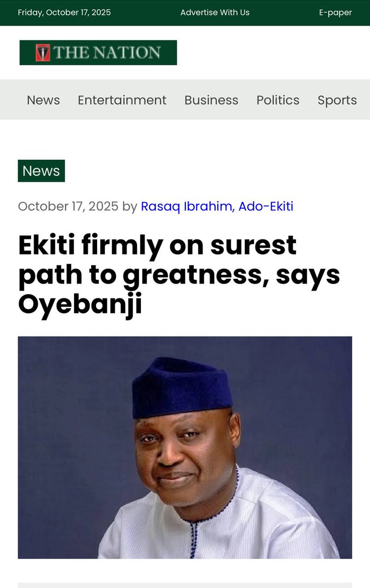 BabanAjmal's tweet photo. Greatness or grandstanding? Oyebanji’s words far ahead of his results. https://t.co/MWIoZHVCwx