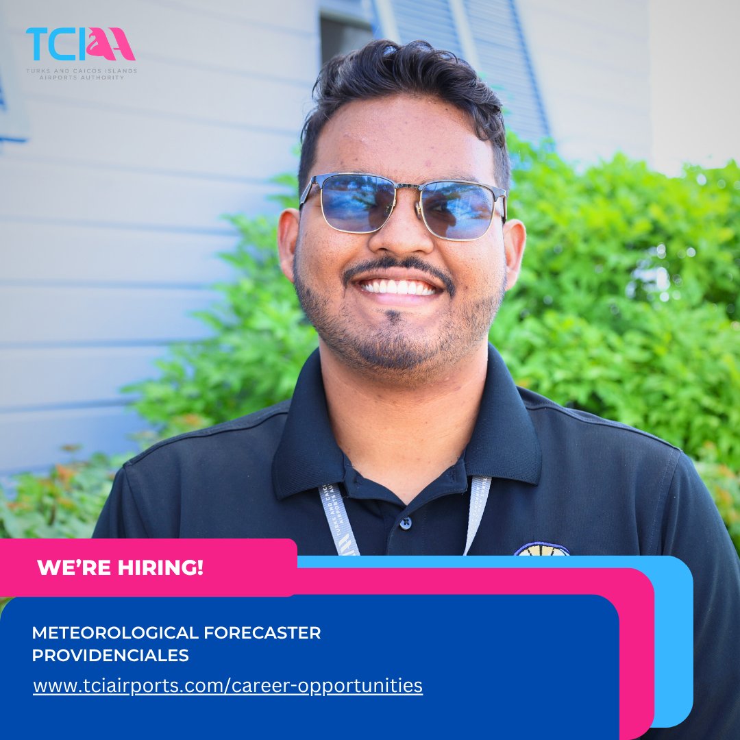 Interested in Meteorology? You can join TCIAA's MET team as a Meteorological Forecaster. The details on this opening can be found on our website.

tciairports.com/career-opportu…