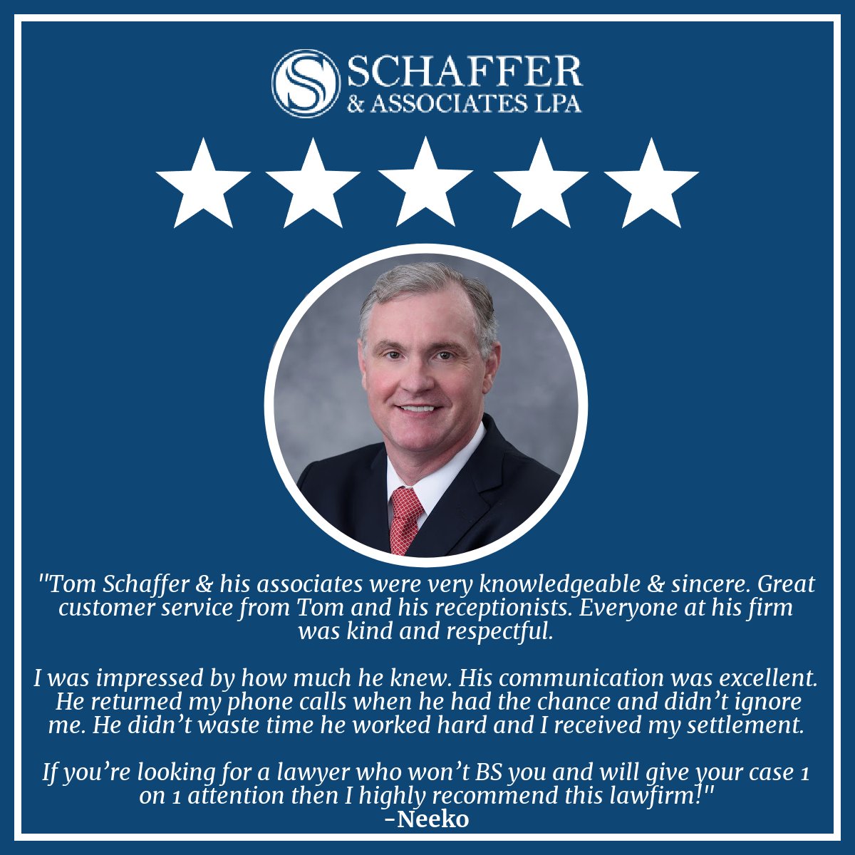 schafferlawyers's tweet photo. At Schaffer &amp; Associates, your case won’t get lost in a sea of files. You won’t be passed off to someone who doesn’t know your name.

If you're injured or disabled you deserve a firm that treats you like a person, not a dollar sign! 

(419) 350-8277, https://t.co/I0LWeMvqb1 https://t.co/ZrE9Y4qLA0