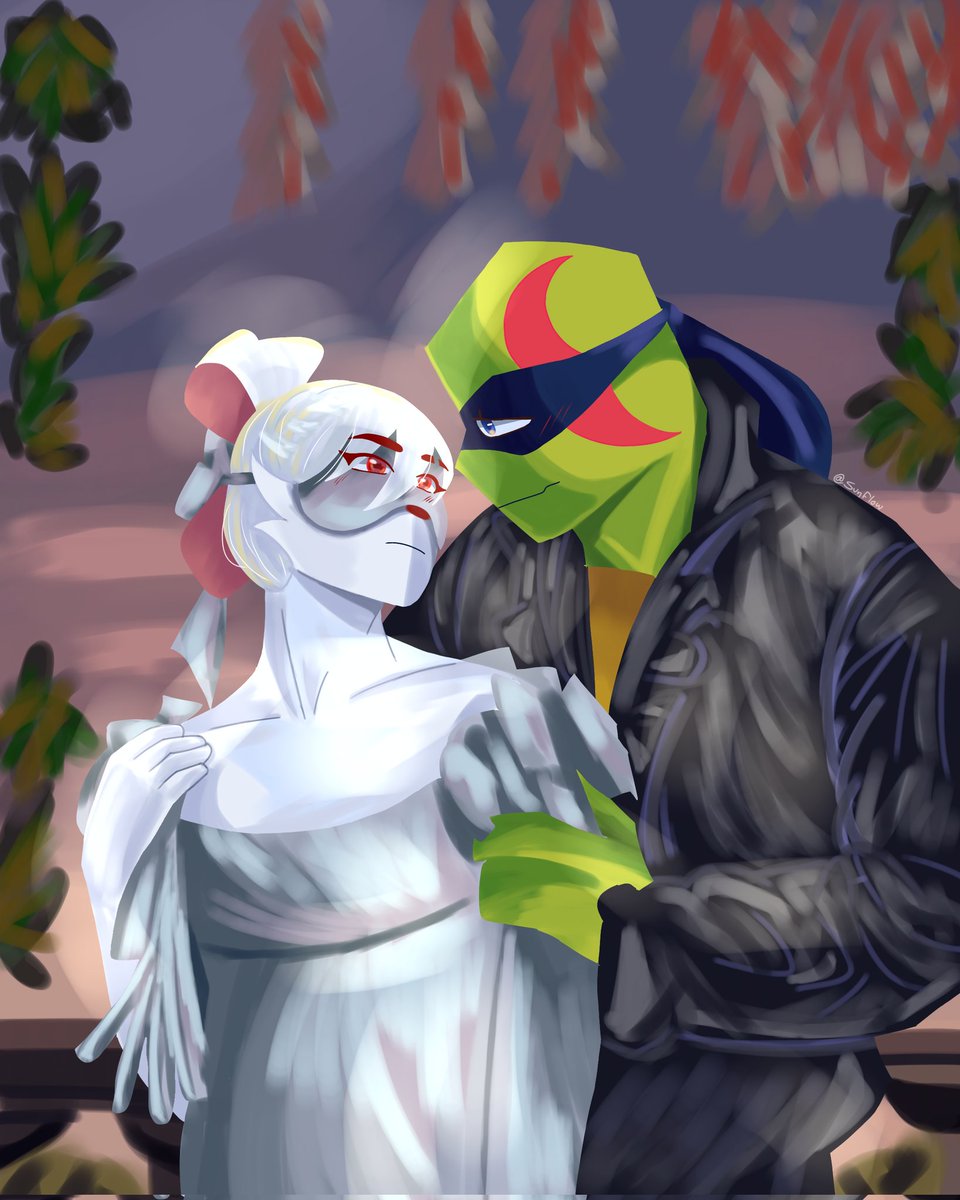 SunflowHamato's tweet image. AU LeosagixBridgerton
Masquerade ball 🩵🐇🐢🎭

#leosagi #leoxusagi #yuichiusagi #leochi #leoichi #rottmnt #samurairabbit