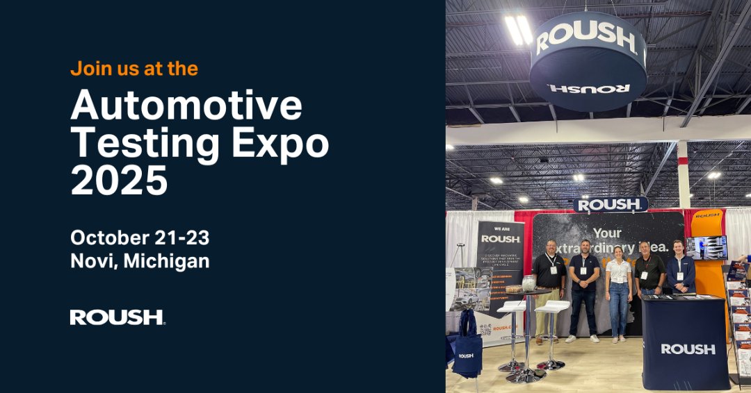 The Automotive Testing Expo is almost here! The Roush team will be on full display. Stop by our booth 4036 and let’s talk about how we can bring innovation to your next project.