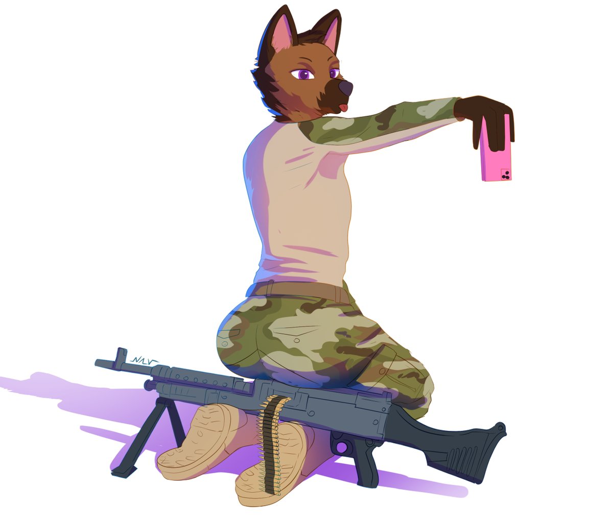 Nav (comms open) (@nav_artist) on Twitter photo Serving tha country 🫡 Serving tha country 🫡