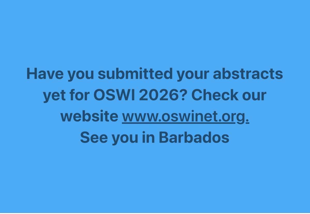 OSWINET's tweet photo. Call for Abstract is out. Deadline date 31st December 2025 https://t.co/epWmjgk71d