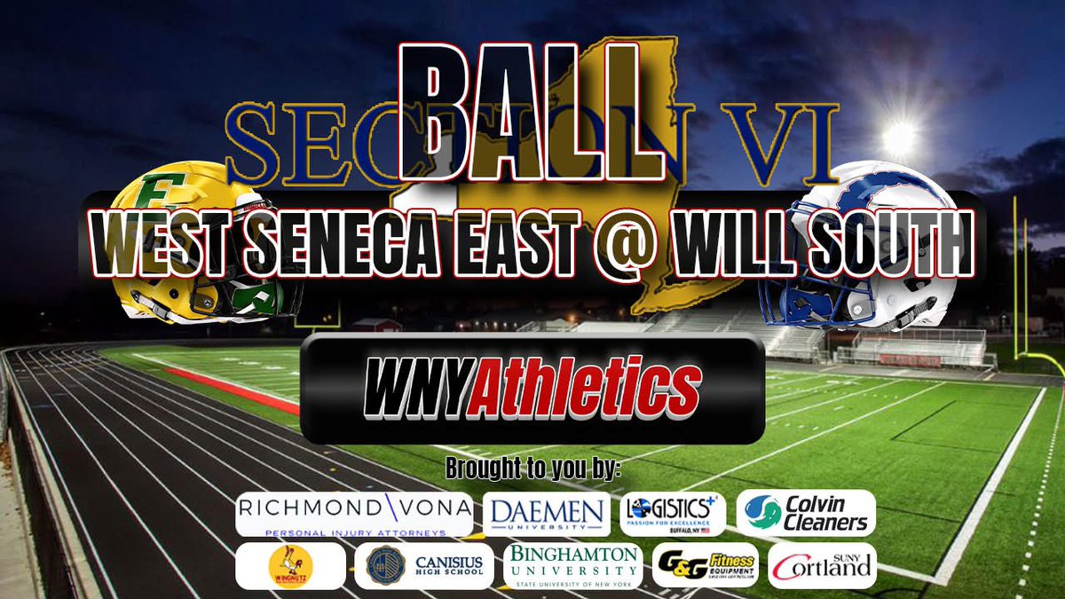 Two HUGE games with playoff implications tonight at 7 PM <a href="/WNYAthletics/">WNY Athletics</a> ! 

AA: <a href="/LHSfballLegends/">Lancaster Legends Football</a> vs <a href="/LJBFootball/">Lewis J Bennett Football</a> at All-High Stadium w/ me &amp; Ryan Mountain 

youtube.com/live/hAuM0WC9K…

B1: <a href="/WSETrojanNation/">WS East Senior High</a> at <a href="/WillSouthHS/">Williamsville South</a>  w/ Carson Harper &amp; <a href="/WNYTomPrince/">Tom Prince</a>

youtube.com/live/NPpAKJ6cW…