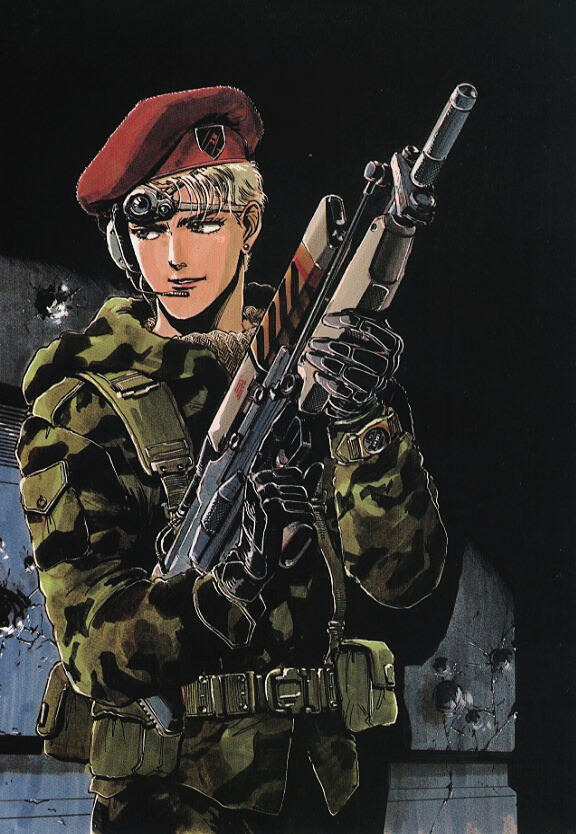 Y2KKAIN's tweet photo. Artworks featuring mecha and soldiers by Suzuki Masahisa. https://t.co/0QGJ2ySFGM