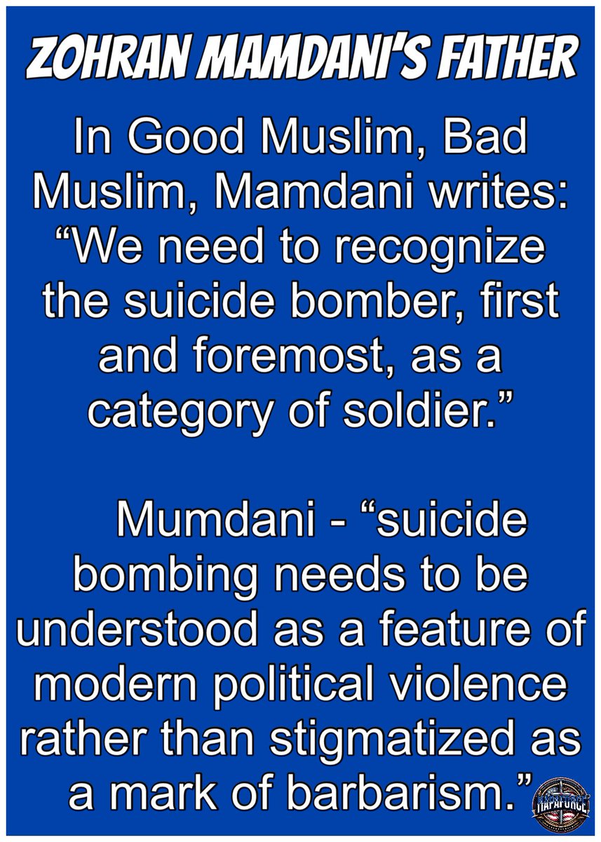 MAPAForce's tweet photo. @EYakoby Mamdani’s Father endorses suicide bombers and political violence https://t.co/asnfxC8u3H