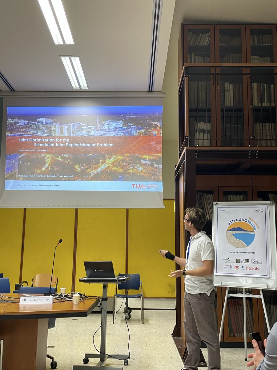 The last session of the Workshop has come to an end! We thank Alex Barrales-Araneda, Roberto Maria Rosati, and Miguel Chastre for their presentations on Scheduling Problems!

#EUROYoung2025 #orms