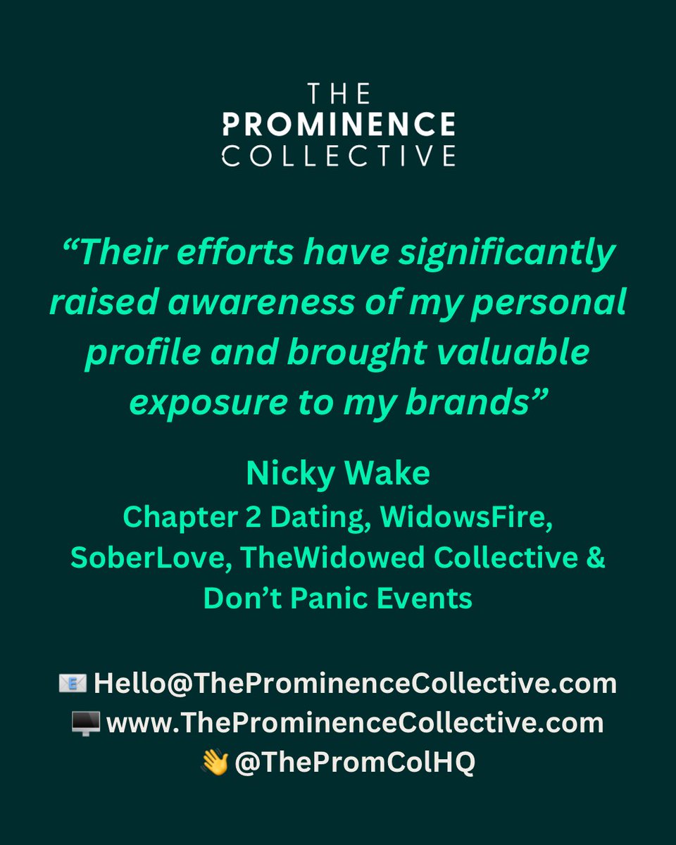 Another great client comment 🙌

The Prominence Collective provides PR, communications, stakeholder engagement and thought leadership services, all focussed on building brands, connections and influence 🚀

#PublicRelations #Communications