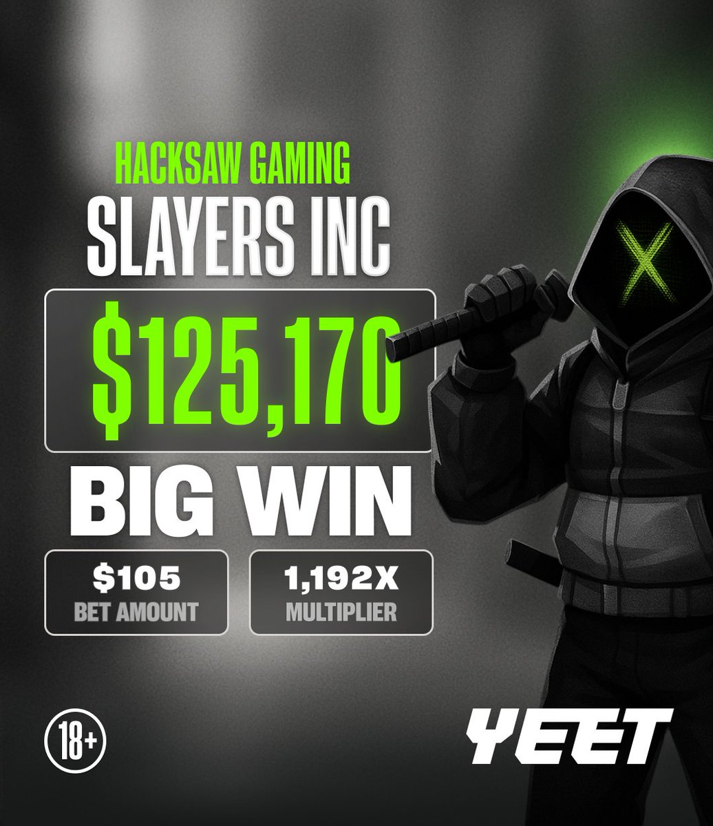 $125K executed clean on Slayers Inc. YEET it!