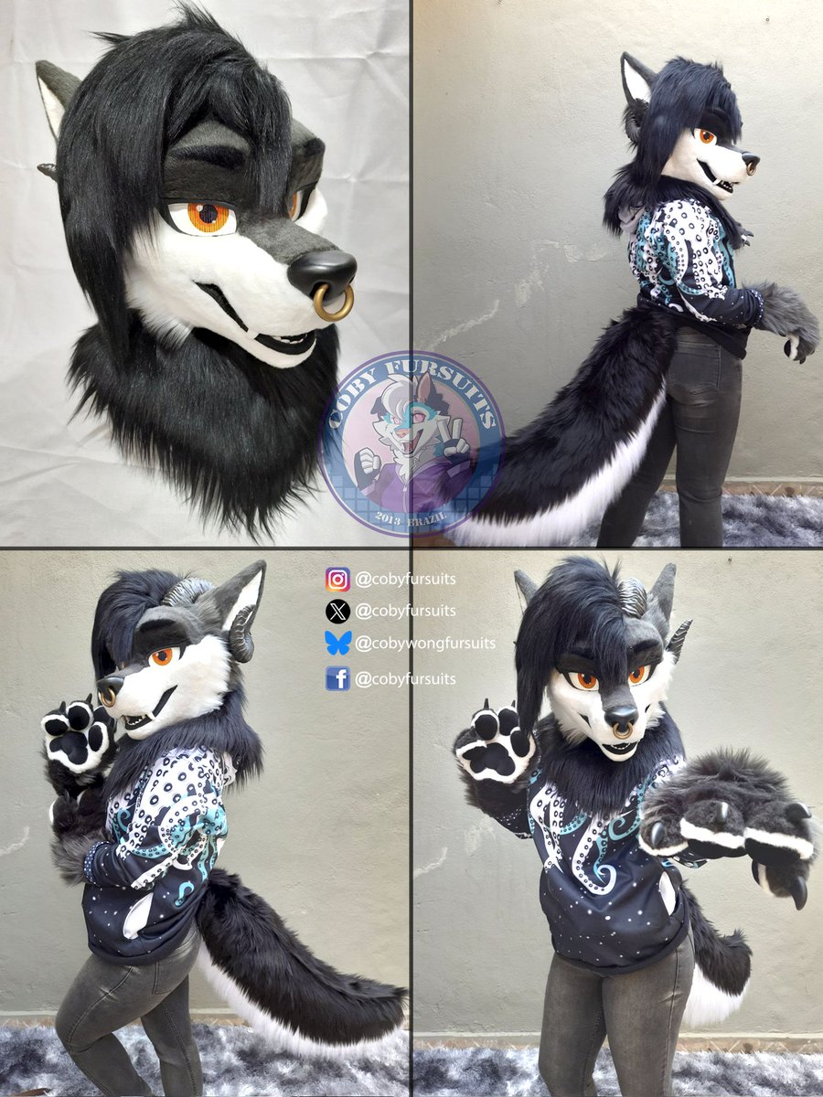 partial fursuit commission, for Aoife! 🐺🐺🐺
