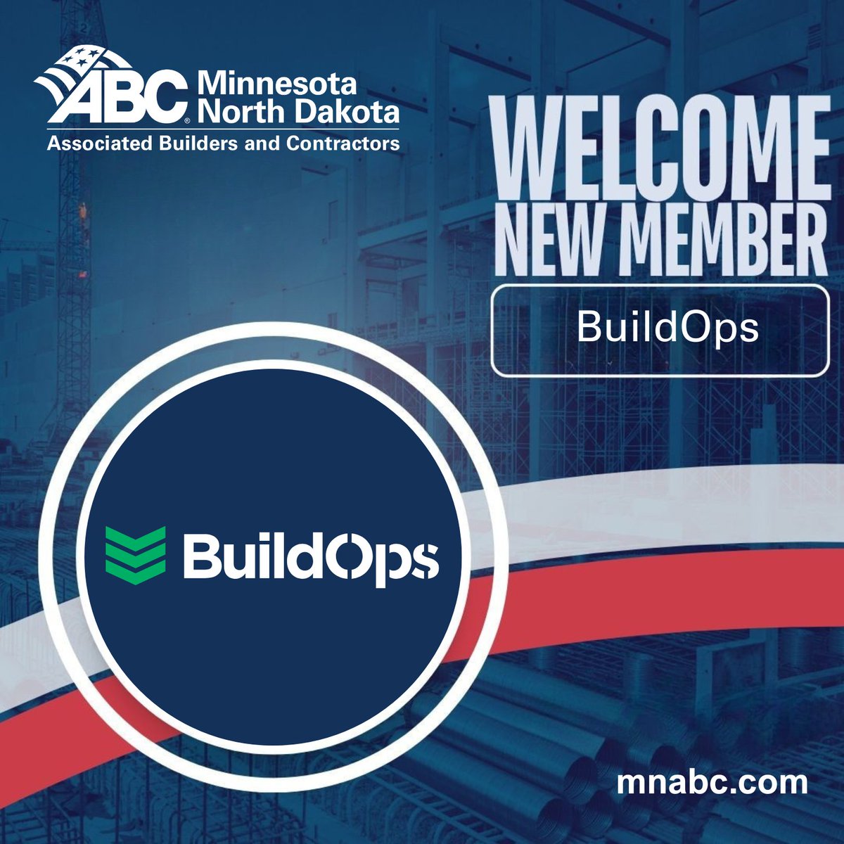 Excited to announce the addition of BuildOps! Each new member amplifies the merit shop voice across Minnesota and North Dakota. #ABCMNND #ABCMeritShopProud 🛠️#NewMember
