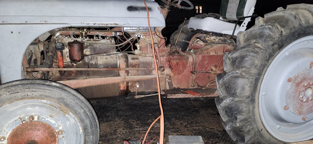 Customer states: left key on and burnt up coil. Shows up and half the wiring isn't even hooked up. Rewire everything, no spark. Take off distributor and found melted metal in the bottom of it. Waiting on new points and condenser. Hopefully, that takes care of it.