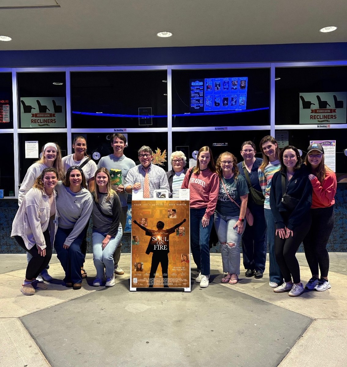 Shoutout to the <a href="/MUSChealth/">MUSC Health</a> Burn Center Team for making Soul on Fire a team outing! 💙 

Have you seen it yet? 🎥 Bring your burn center crew and experience <a href="/JOLearyInspires/">John O'Leary</a> inspiring story of resilience, healing, and hope in theaters this weekend.