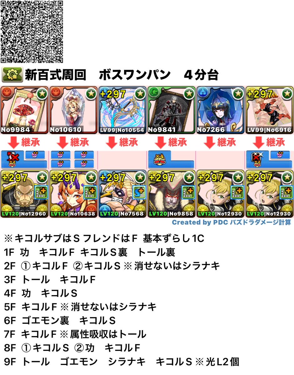 Ryumorata's tweet photo. パズドラ　新百式周回編成です
メタドラ持ってなかったのでゴエモン使ってみました
ボスワンパンなので快適です！
#パズドラ　#新百式　#周回
#ワンパン https://t.co/aqaOrasqJa