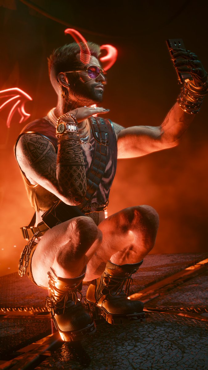 TheSmolls's tweet image. Happy Halloween from this gonk 🎃💀🪦

#Cyberpunk2077 #Cyberpunk2077PhotoMode