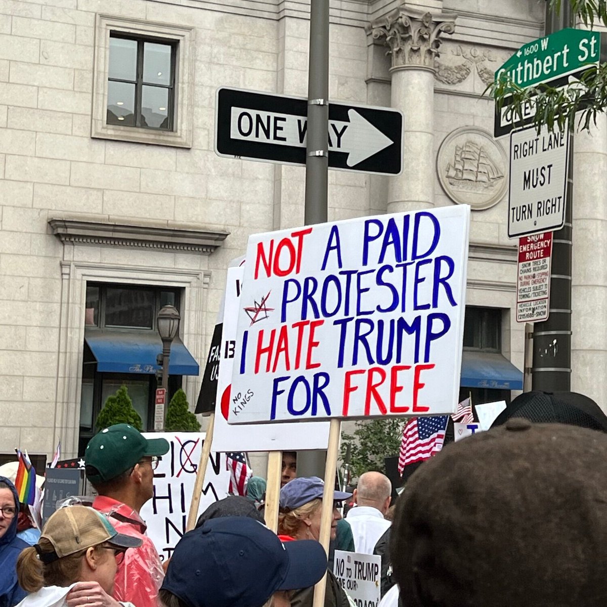 My favorite No Kings protest sign.