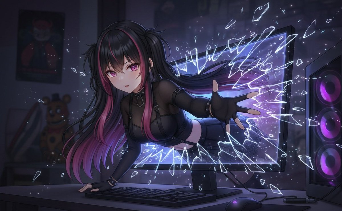 YuyuYu_VT's tweet image. “Prometiste quedarte conmigo, ¿verdad?~ 💻💋
No te preocupes… ya me encargué de que no puedas escapar 💕