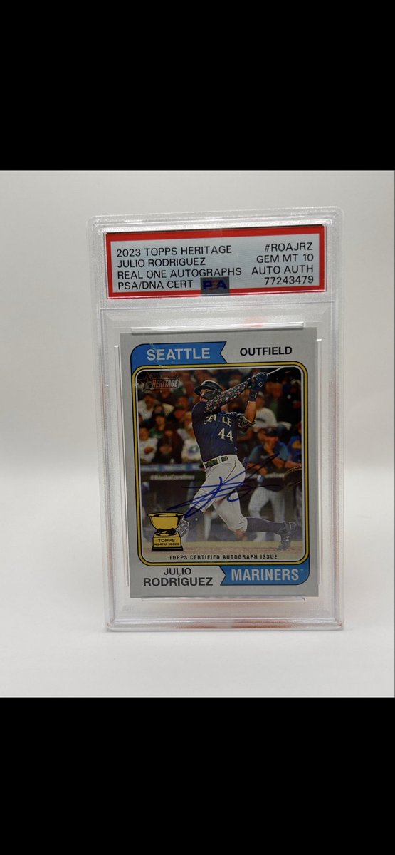 Anyone wanna buy some cards?

Jonah Tong True Blue Bowman 1st  $495 BMWT (looks really good to me)

Shohei Ohtani International Affair Rookie Year PSA 10 $125 BMWT

Julio Rodriguez Rookie Cup Heritage on card auto PSA 10 $285 BMWT

RT/TAGS APPRECIATED!! :)