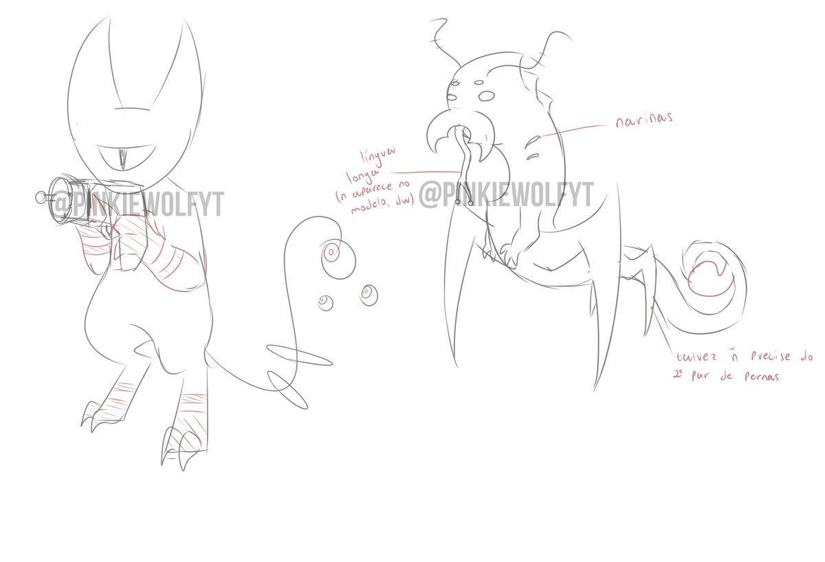 Unused enemy design ideas for the same game. I already got a new one everyone liked but I won't reveal it until the game is finished.
#Aliens #Creatures #Gamedev