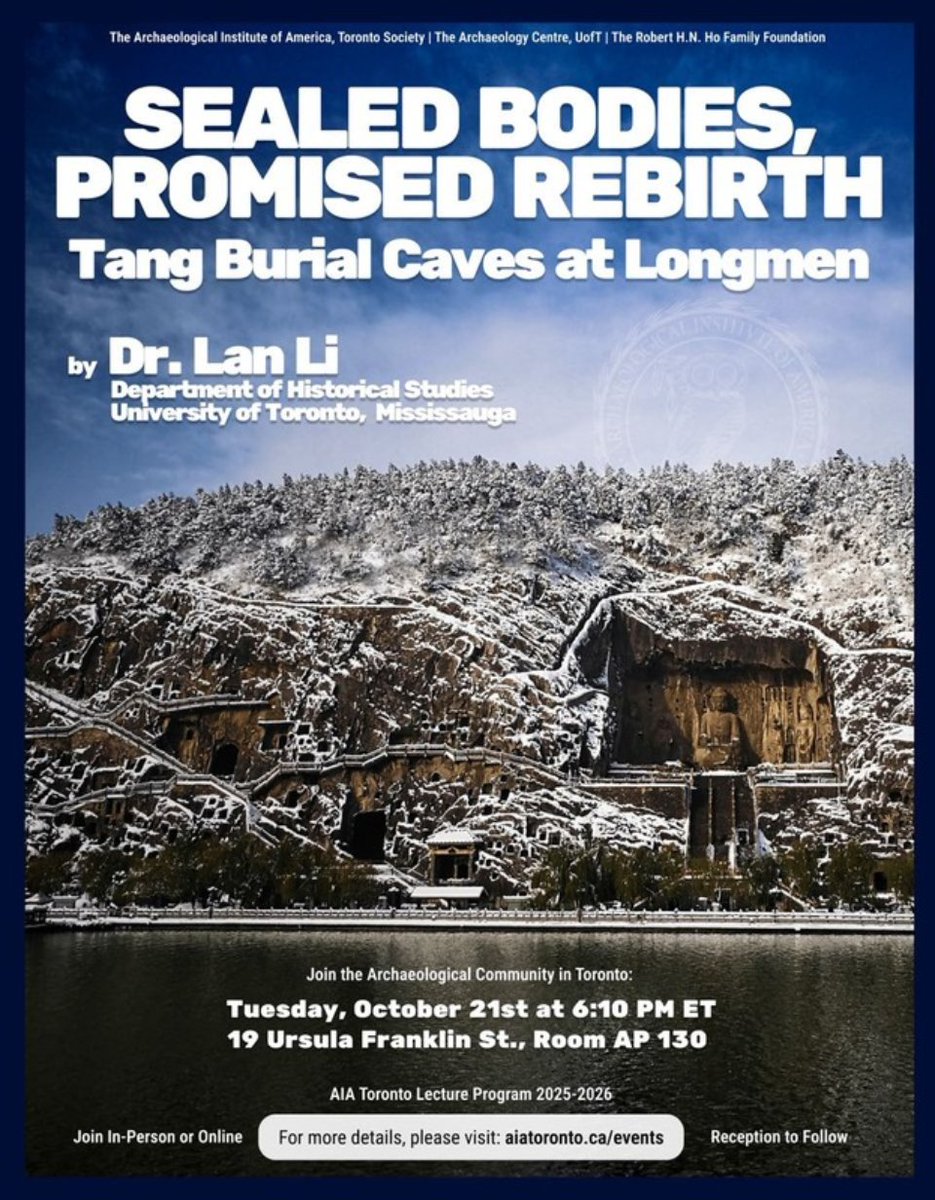 uoftcbs's tweet image. Check out the new issue of our newsletter! Next week: VR views and the Tang dynasty burials at Longmen - mailchi.mp/81d25741f105/n…