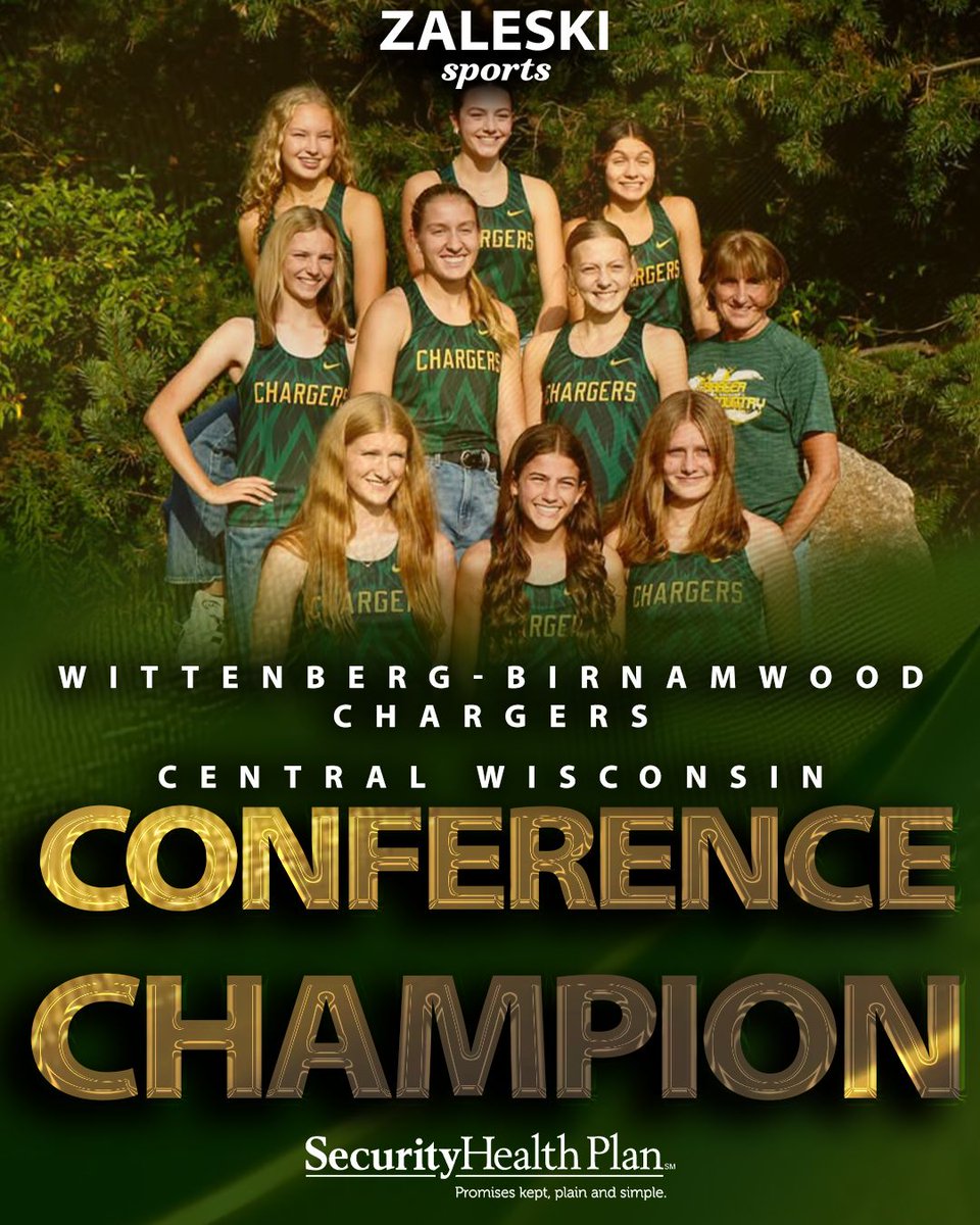 Congratulations to the Wittenberg-Birnamwood Chargers girls cross country team on winning the Central Wisconsin Conference championship.