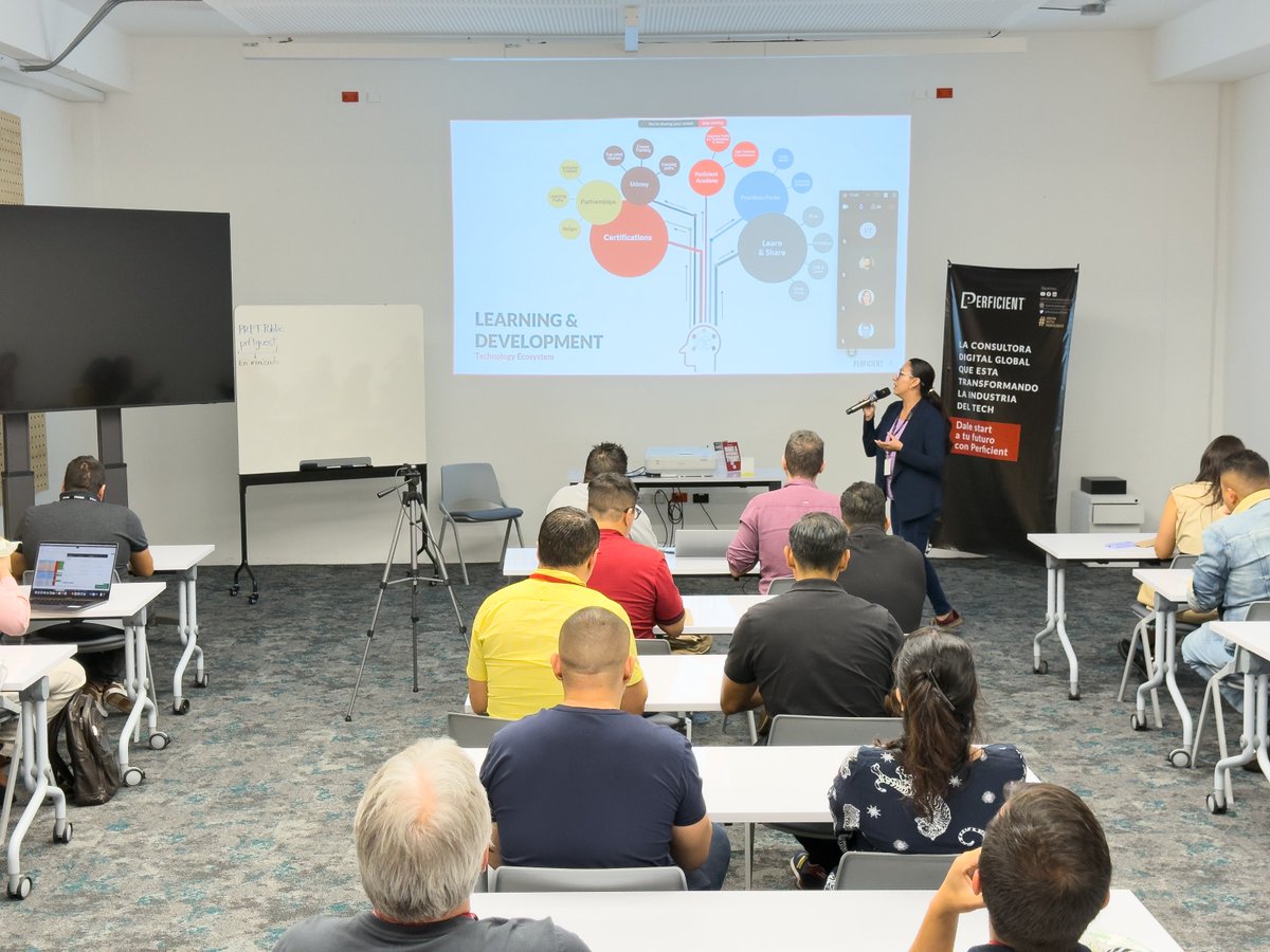 PerficientLATAM's tweet image. ¡Así se vive el aprendizaje en Perficient LATAM! 📸
Visitamos Bogotá, Medellín y Cali con charlas, workshops y el Winter Challenge de certificaciones.
Gracias a quienes compartieron su energía y conocimiento. 💬🎯
#LifeAtPerficient #LearningAndDevelopment