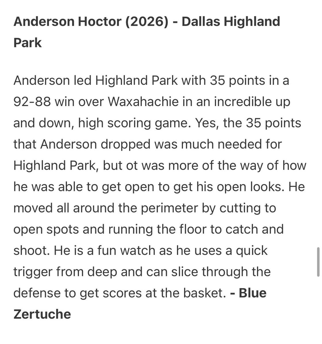 Tony_Mach1's tweet photo. @Anderson_Hoctor is continuing his high level of play to start the season for @ScotsHoopsHP #ElevaTEU https://t.co/C0XpFgmiWs