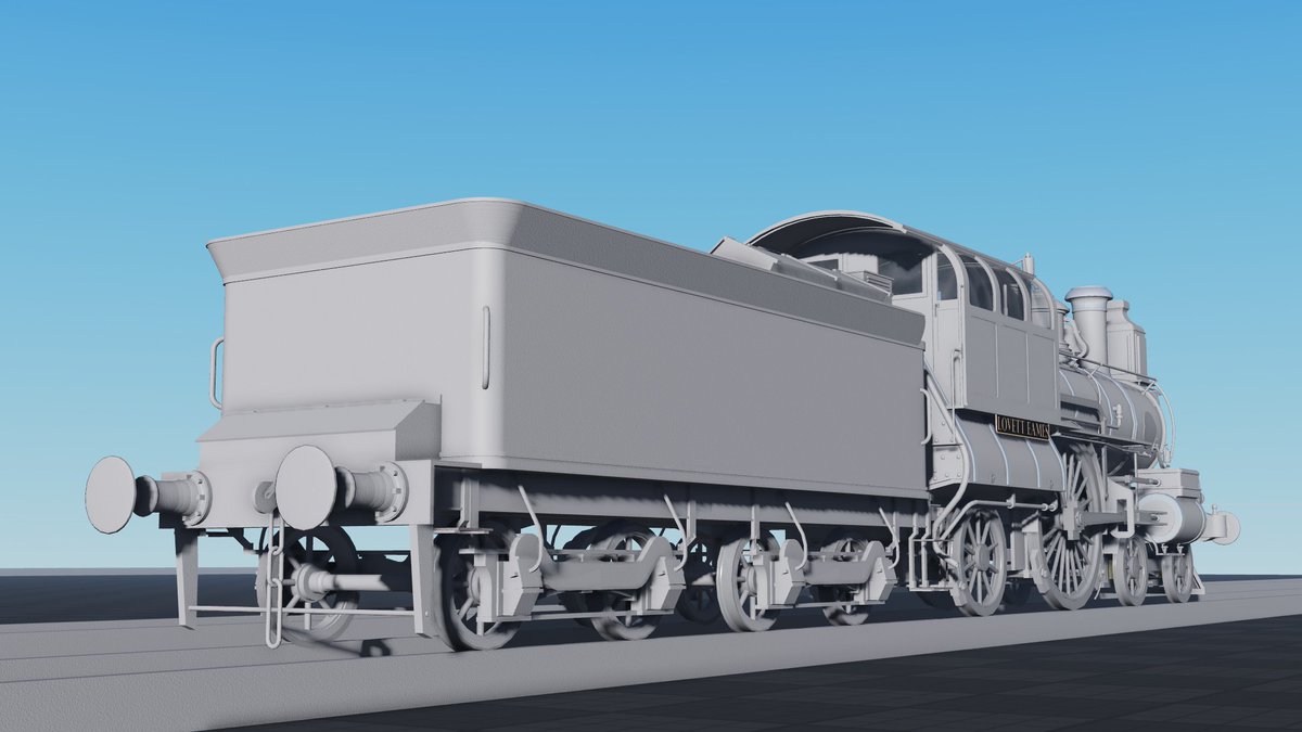 DomeinicD's tweet photo. "LOVETT EAMES" - UNPAINTED

This unique yet equally bizarre locomotive, the 5000th to be built by Baldwin, was originally for the Philadelphia &amp; Reading Railroad. Built in 1880, the P&amp;R lacked the funds to purchase it-

#Roblox #RobloxDev https://t.co/WCc3F2rTZf