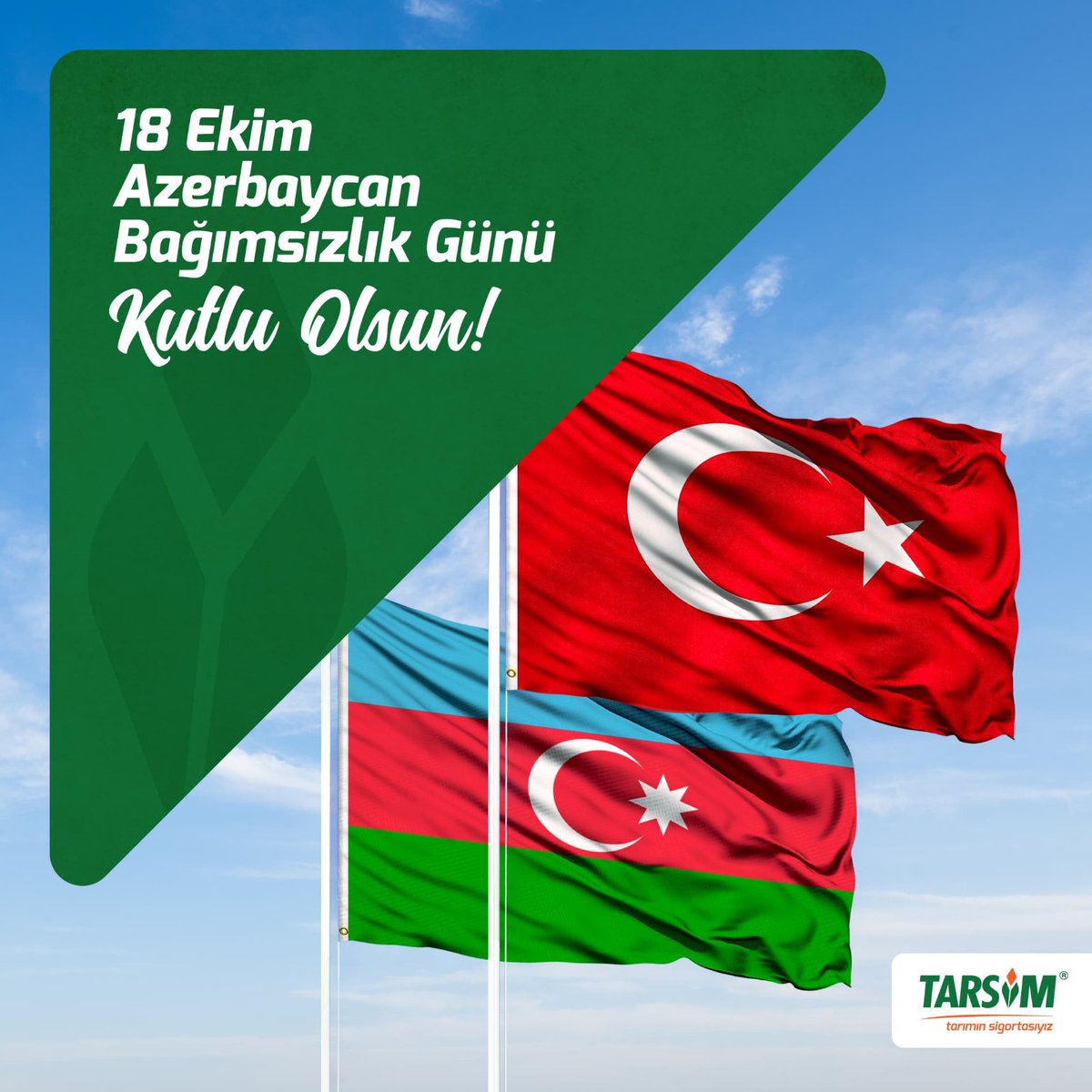 18 Ekim Azerbaycan Bağımsızlık Günü Kutlu Olsun!

<a href="/ahmtbgc/">Dr. Ahmet Bağcı</a> 

#tarımsigortasızolmaz #tarımsigortası #tarsim #tarımınsigortasıyız