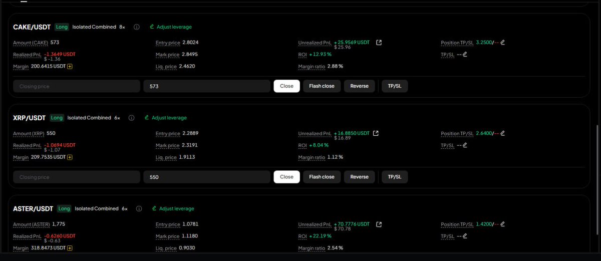 Crypto_Ever's tweet photo. My 3 Ongoing Trades With Weex Future Bonus 😃 🪂 #Aster #Cake #Xrp
Still Future Bonus Campaign is Live For New Singups 🤝🪂
Check Below 👇 Attached Post.
Join Weex Campaign For Future Bonus USDT Reward 🤝
#LoveYourW #더블유 #paofc #FutureBonus #CryptoMarket #CryptoTrading https://t.co/UqiQFq02p9