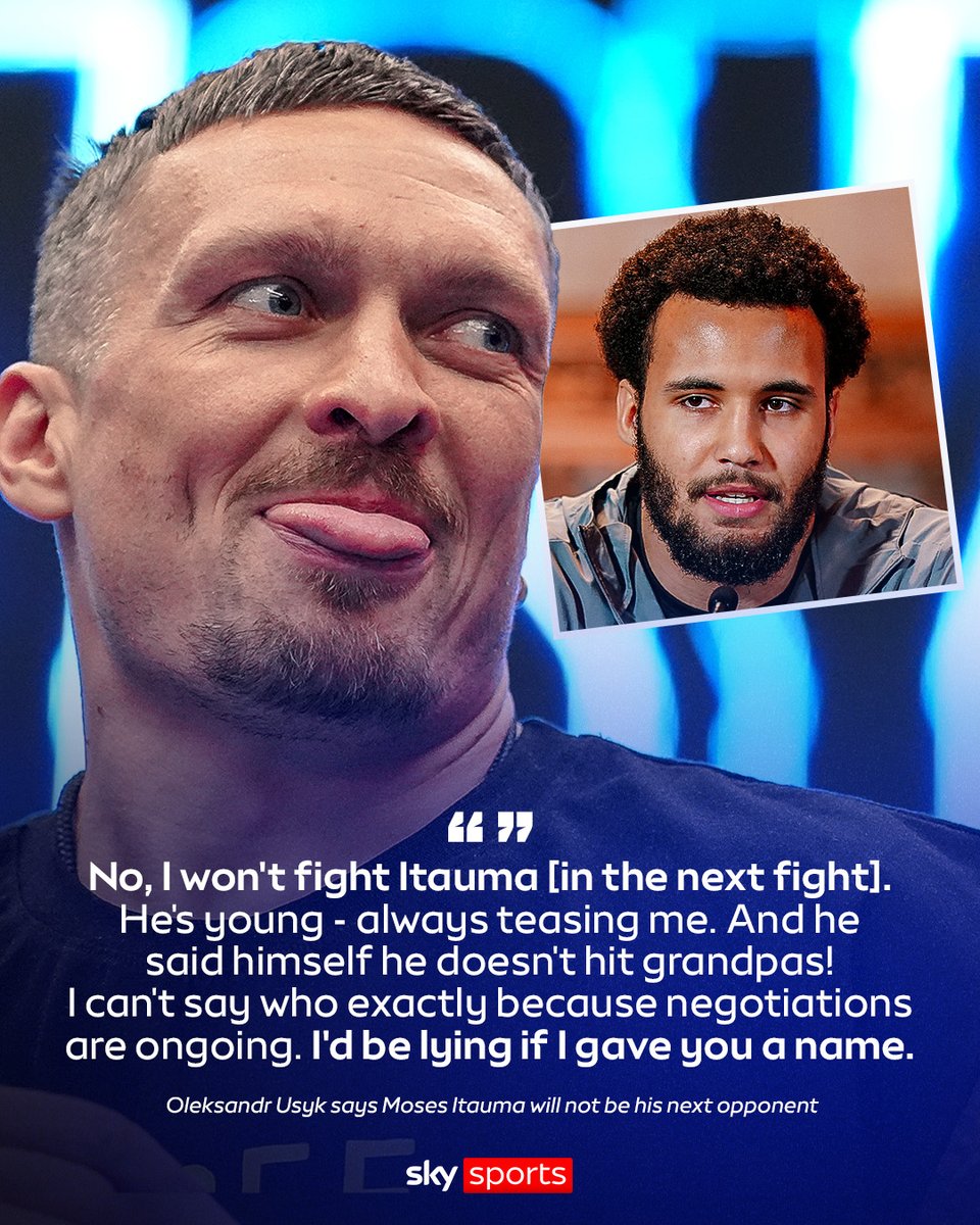 Oleksandr Usyk has reversed his plans to retire after one more fight as he looks to extend his career beyond 2026 🗣️

The Ukrainian is in negotiations for an upcoming fight, but Moses Itauma won’t be next ❌