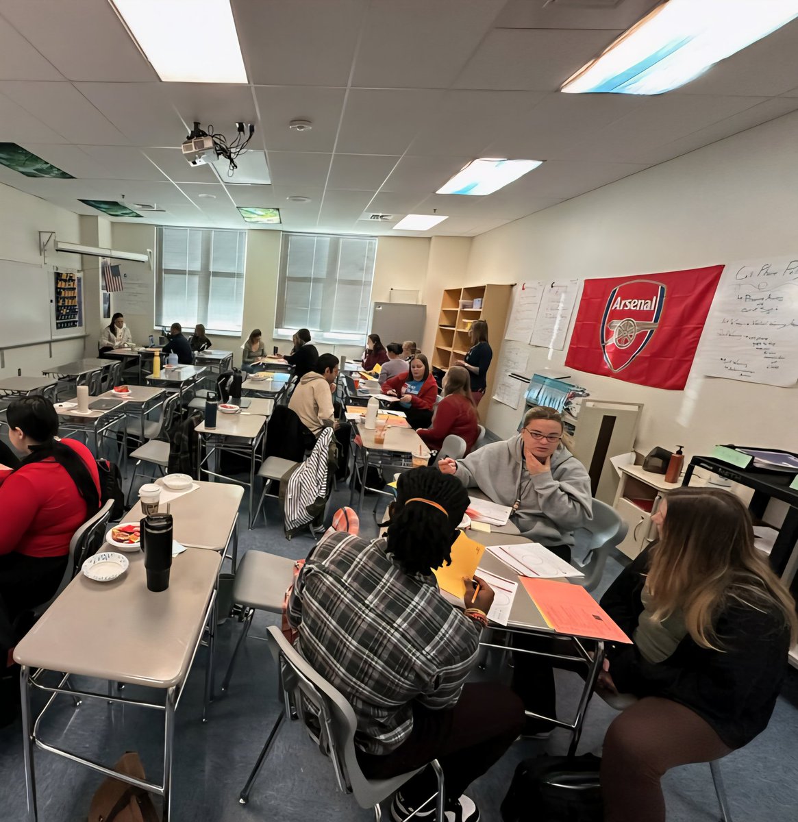 SSislerFCPSmath's tweet image. Loved our time with #fcpssecmath early career teachers this morning! They engaged in great conversations around math identity, questioning, and discourse. @NDillsFCPS @MrsJ_Fleming