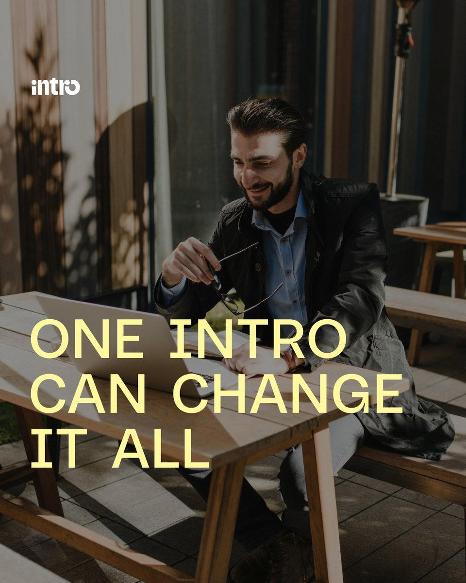 useintro's tweet image. The right conversation can be the catalyst for your next big breakthrough. Whether it's solving a challenge, gaining clarity, or unlocking new opportunities, don’t underestimate the power of a single conversation. 
Who’s someone you want to see as an Expert on @useintro?