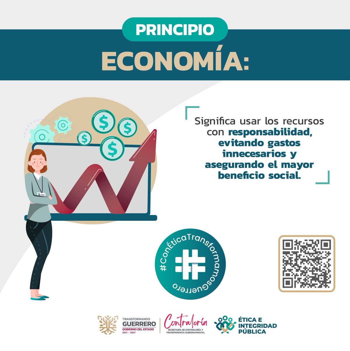 📊 En la Universidad Virtual del Estado de Guerrero (UVEGRO) nos sumamos al principio de Economía, promoviendo el uso responsable de los recursos para lograr el mayor beneficio social.
💡 Actuamos con ética, transparencia y compromiso con la comunidad guerrerense.