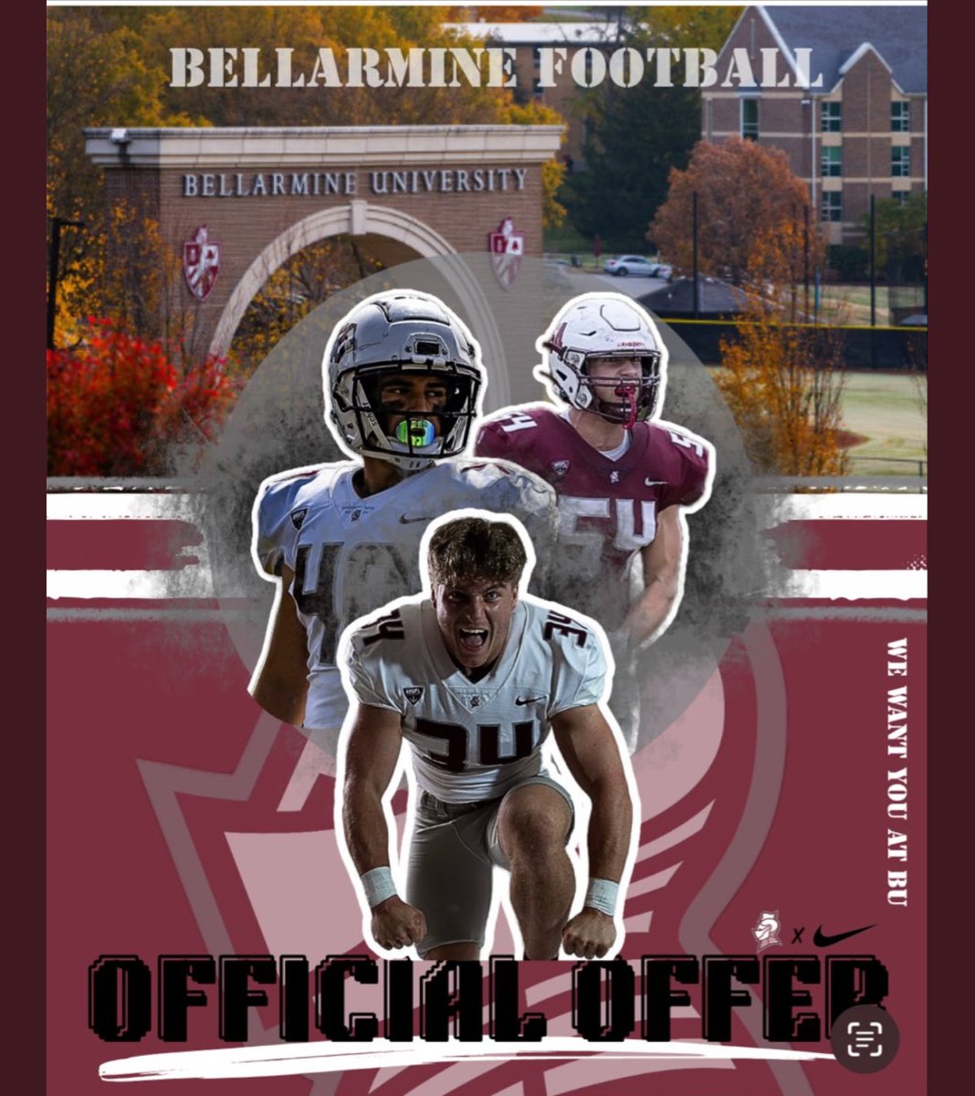 I am very excited to announce I have received an offer from Bellarmine University to play football!!  Thank you <a href="/Coach_Perry1/">Kyle Perry</a> 
<a href="/GCA_FB/">Gray Collegiate Academy Football</a> <a href="/DBryant18/">De'Angelo Bryant</a> <a href="/LouatTheState/">Lou Bezjak</a> <a href="/QBUniverseQBU/">QBUniverse</a> <a href="/QBHitList/">QBHitList.com</a> <a href="/PerryOrth10/">Perry Orth</a> <a href="/iguerin/">Ian Guerin</a> I can’t wait to come a game very soon.   #swordsup