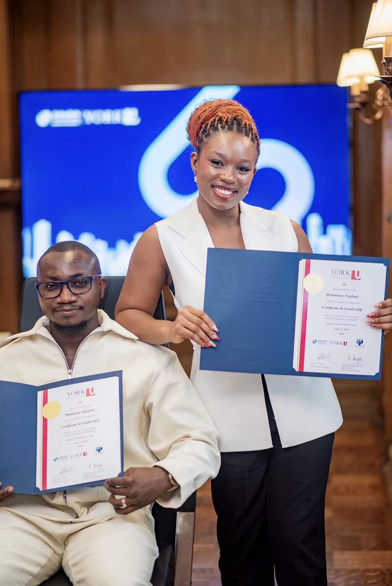 UnclePamilerin's tweet image. Over the past few months, my wife and I took a short course at York University’s Schulich Business School. Stepping out of our comfort zones together not only grew our minds but also strengthened our bond ❤️ #LearningTogether