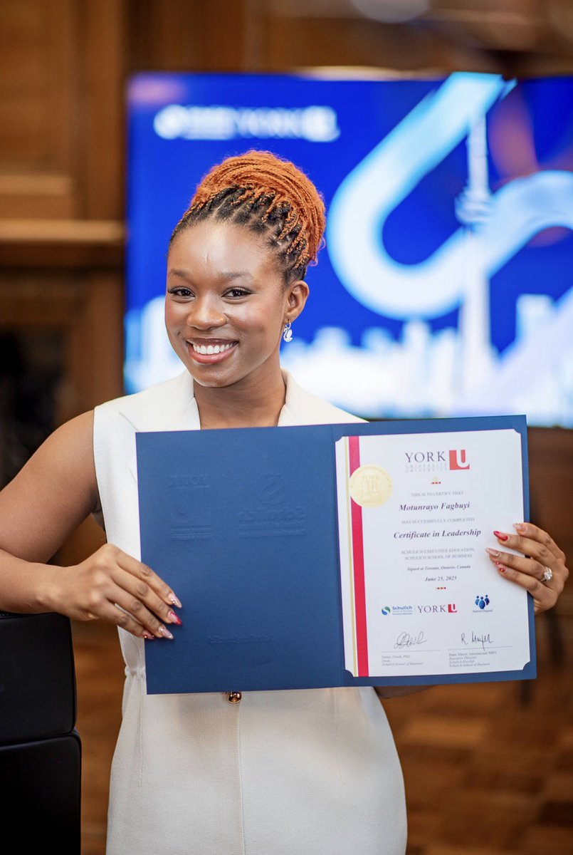 UnclePamilerin's tweet image. Over the past few months, my wife and I took a short course at York University’s Schulich Business School. Stepping out of our comfort zones together not only grew our minds but also strengthened our bond ❤️ #LearningTogether