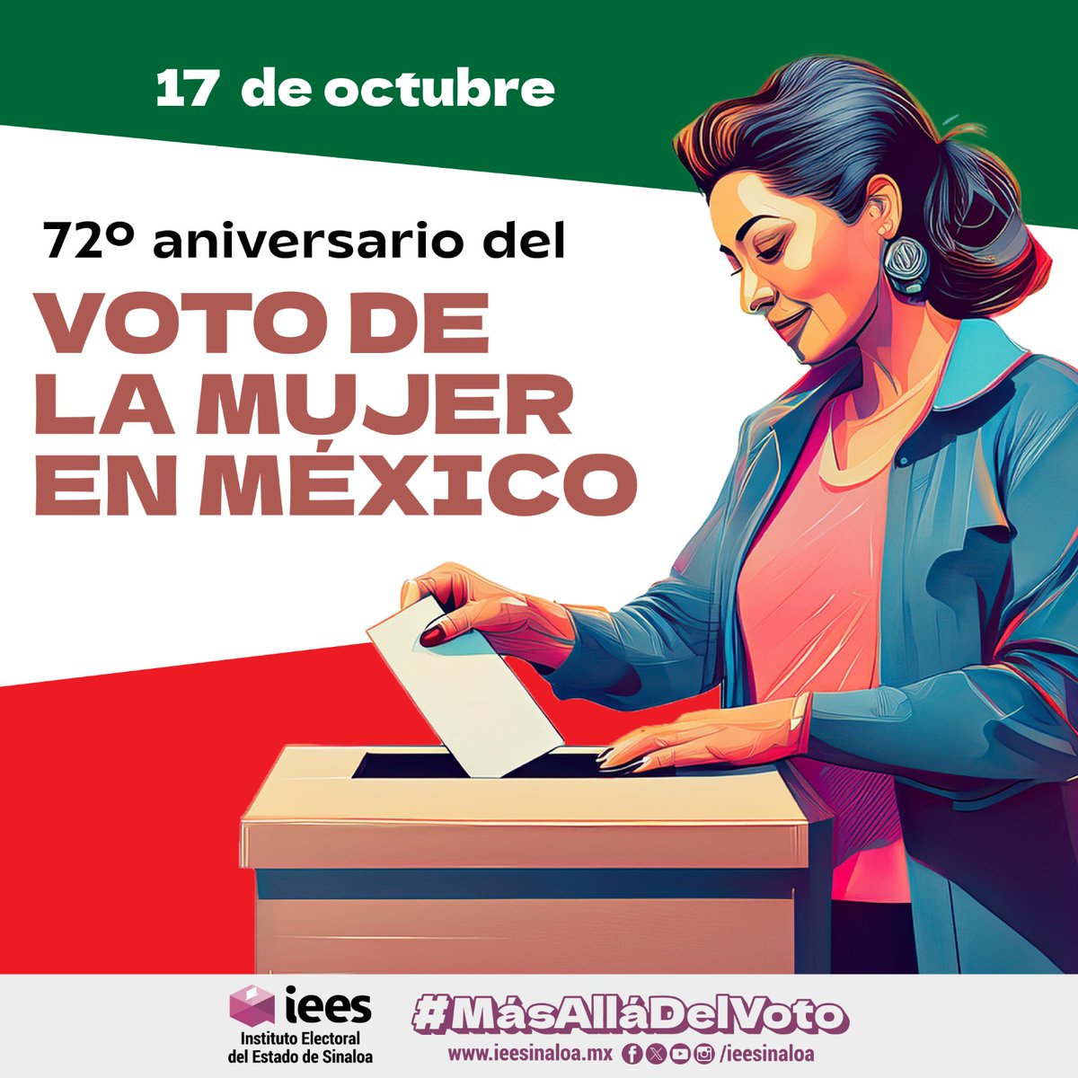 Hoy se conmemora el 72º aniversario del Voto de la Mujer, fecha para reconocer su lucha constante para lograr el reconocimiento de sus derechos y posicionamiento en la participación política de nuestro país.