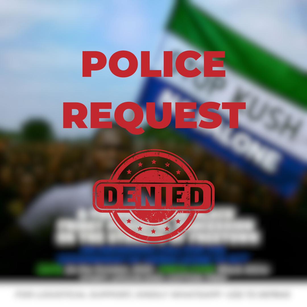 Just left the Police Headquarters our clearance for the peaceful awareness walk was denied. The AIG warned that if anyone is seen on the streets, I’ll be held responsible. Please, let’s stay home for our safety. 🙏 #StaySafe #Kickstart #SaloneX
