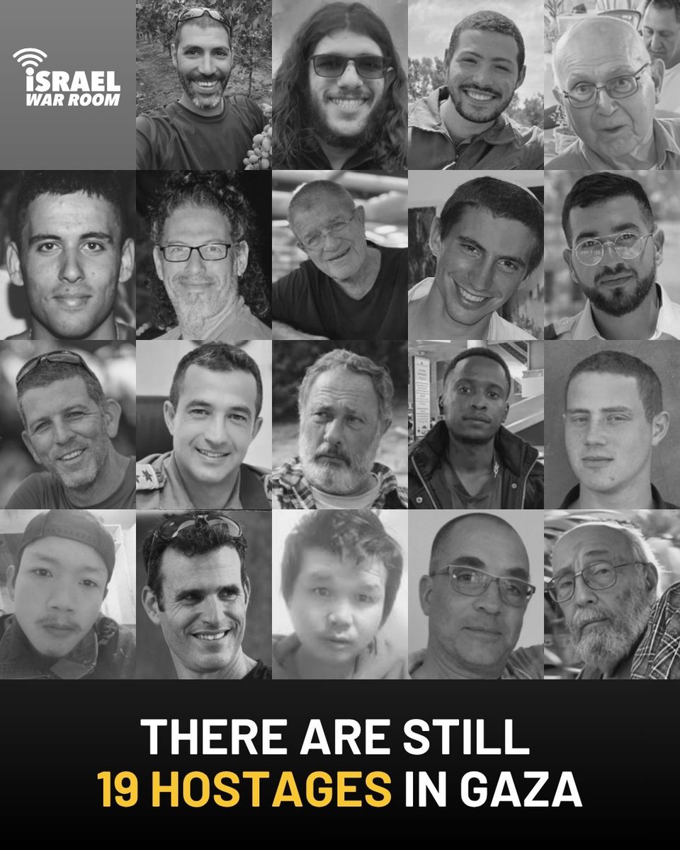19 jazad masih di sandera Hamas di Gaza.
🎗️