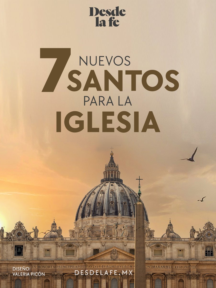 El domingo 19 de octubre el Papa León XIV canonizará a siete nuevos santos, ¿sabías que dos de ellos son latinoamericanos? 🌎

🤓 Conócelos aquí: desdelafe.mx/noticias/igles…

#Santos #canonización #PapaLeónXIV