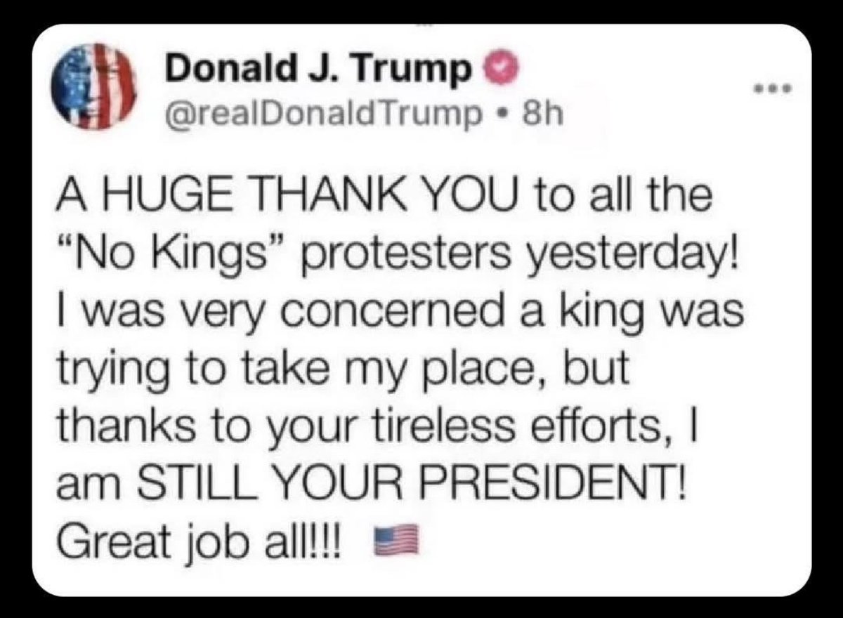 ViralVideos's tweet image. How is President Trump going to top off this Truth post after the democrats whine fest tomorrow? 😂