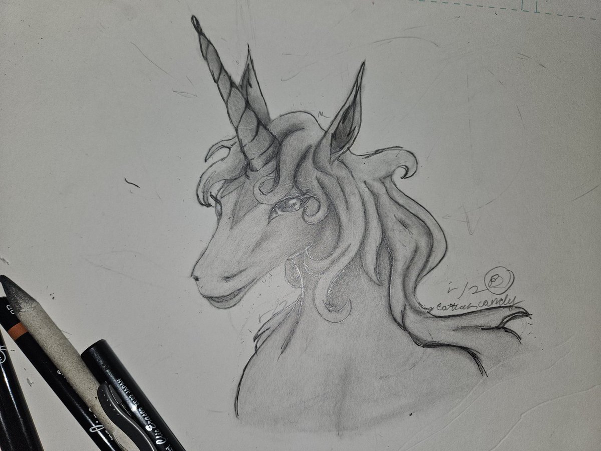 I keep forgetting to share art and stuff 

here is one I started and finished sometime last night , it's from The Last Unicorn for anyone wondering

#thelastunicorn #unicorn #fanart #art #animal
#fantasy #artwork #artist