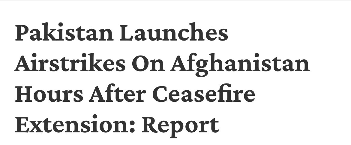 csingh0705's tweet image. Pakistan can never change.
Breaking their own word is in their dirty blood!ЁЯШЭ
Just this evening, the ceasefire between Islamabad and Kabul was extended for another 48 hours.ЁЯШб
But Pakistan, being deceitful as always, carried out an airstrike in AfghanistanтАЩs Paktika provinceтАж