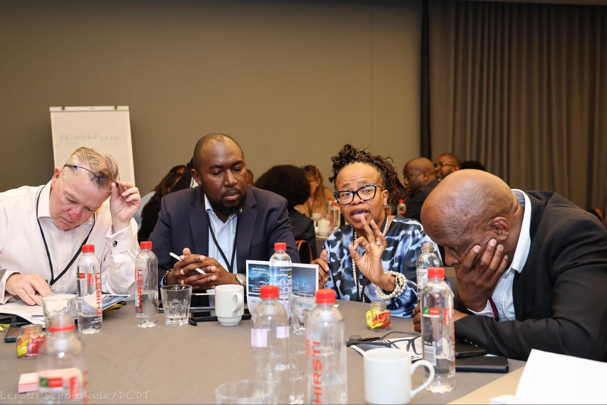 SollyMalatsi's tweet photo. Today I hosted a Policy Colloquium  bringing together government, industry, regulators, academia and civil society to co-create a modern policy agenda that keeps pace with the rapid evolution of our digital sector.

The engagement formed part of a broader process to rethink and modernise the digital policy environment, addressing gaps in legislation, improving regulatory coordination, and ensuring that technology serves people and communities #DigitalInclusion #policymaking