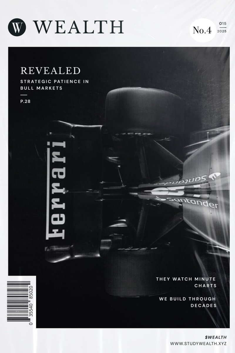 wealth_cto's tweet image. They watch minute charts.

We build through decades.

$wealth