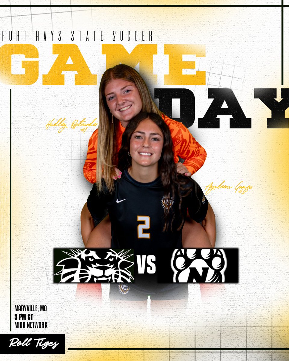 FHSUWSOCCER's tweet photo. MATCH DAY

🆚 @NWBearcatSOC 
⏰ 3 pm CT
📍Maryville, MO
📺 https://t.co/sftfJxfHZv
📝 https://t.co/dFi0PNhmzs https://t.co/lb5GvJb2OA