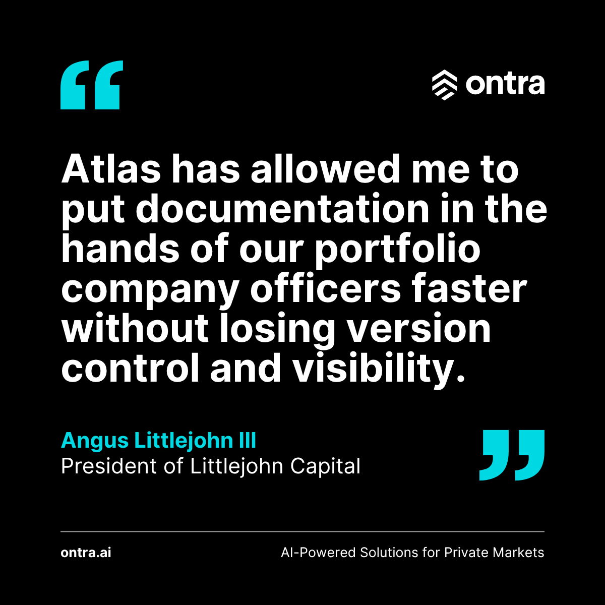 ontra_ai's tweet photo. Manual entity management was slowing down Littlejohn Capital. 🗂️

With Ontra’s AI-powered Atlas, documents are centralized, workflows automated, and version control improved—freeing the team to focus on higher-value work.

https://t.co/6dLxvE66Ob https://t.co/azFguIoV6o