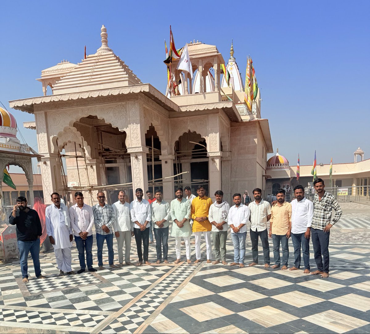 advdevrajgurjar's tweet image. At DEVDHAM JODHPURIYA Niwai Tonk